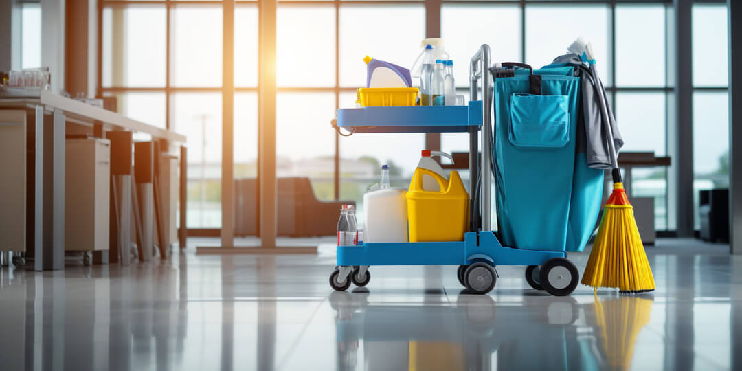 Image of a cleaning cart
